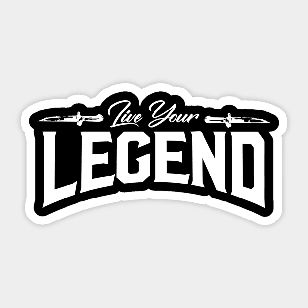 live your legend Sticker by janvimar